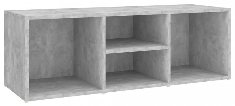 betonszürke szerelt fa cipőtároló pad 105 x 35 x 35 cm