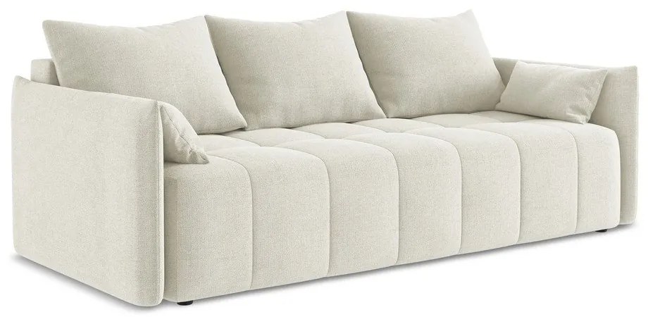 Bézs kinyitható-tárolóhelyes kanapé 225 cm Moku – Makamii