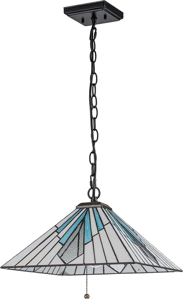 Elstead lighting klasszikus tiffany függeszték alderley barna sokszínű elstf-alderley-p