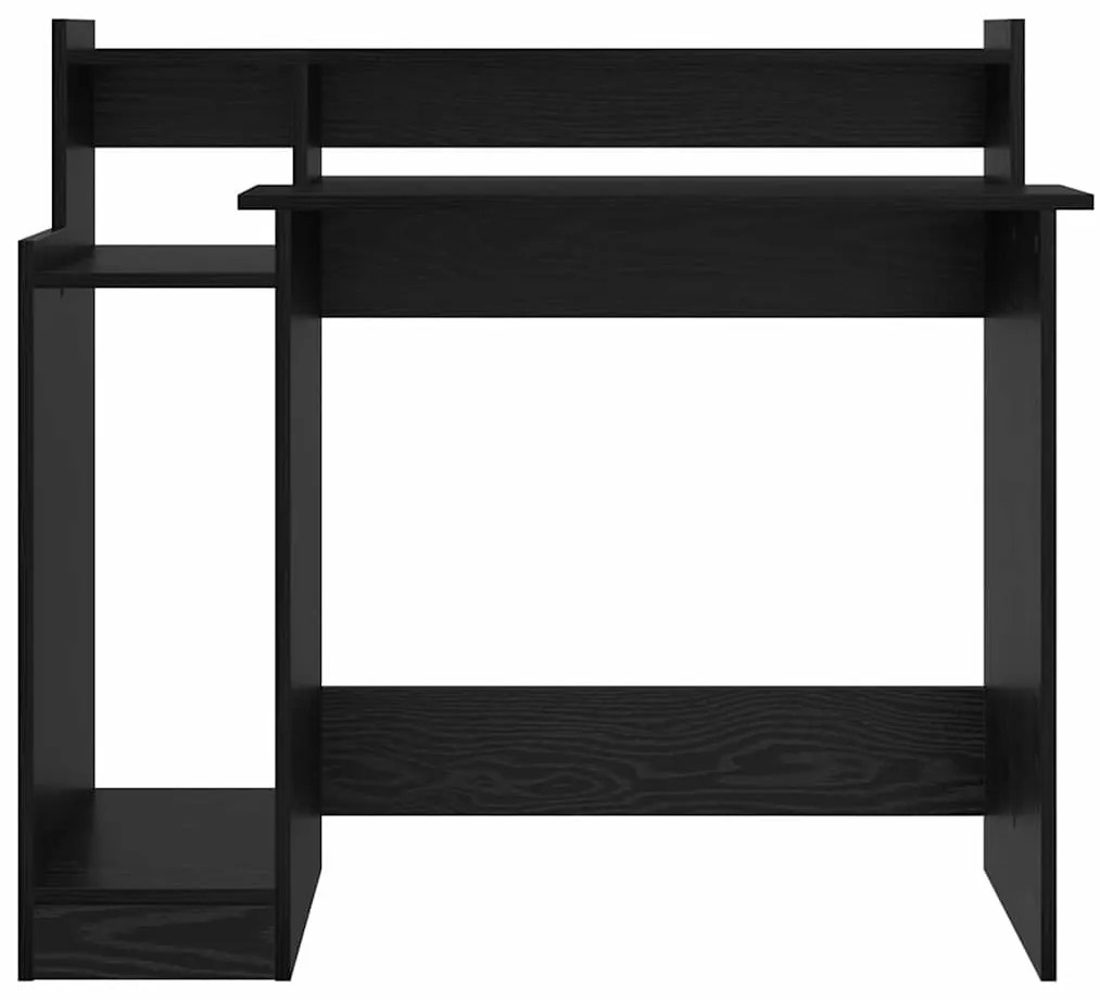 Asztal asztali lámpákkal Musta tammi 97 x 45 x 90 cm Faanyag
