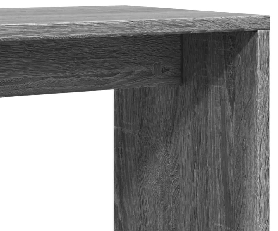 2 db szürke sonoma színű szerelt fa kisasztal 50x30x50 cm