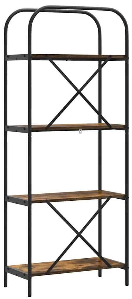 Könyvespolc Füstölt tölgy 60 x 30 x 146 cm Faanyag