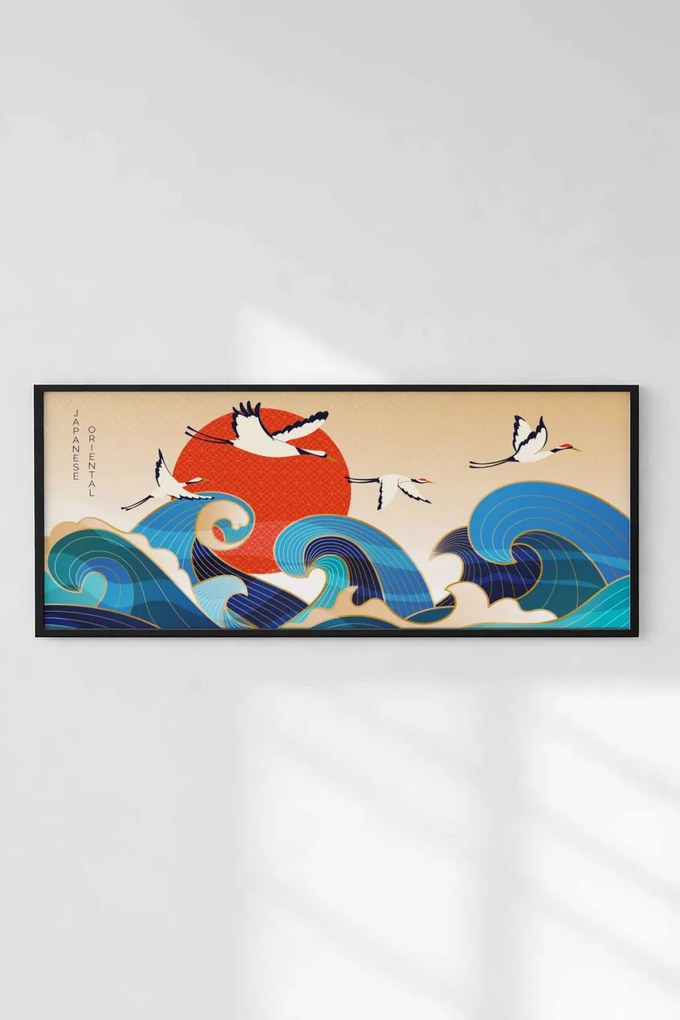 Artsyhmdfyty11-12050 keretezett MDF falikép, 50 x 120 cm