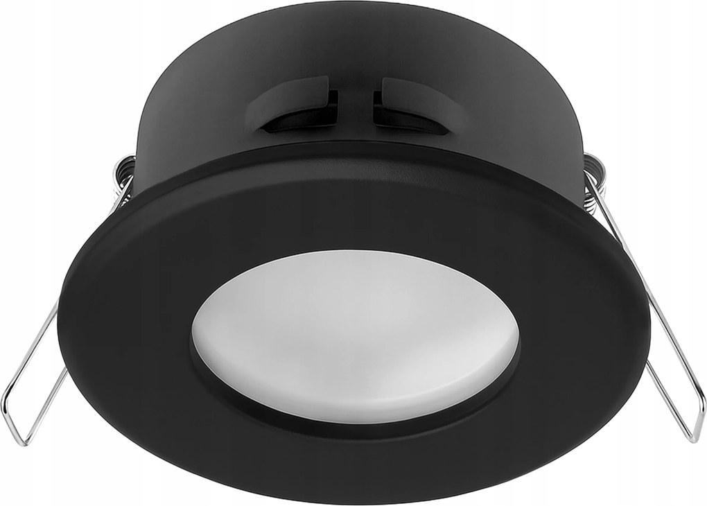 Halogén lámpatest GU10 IP44 fürdőszobai lámpatest fekete