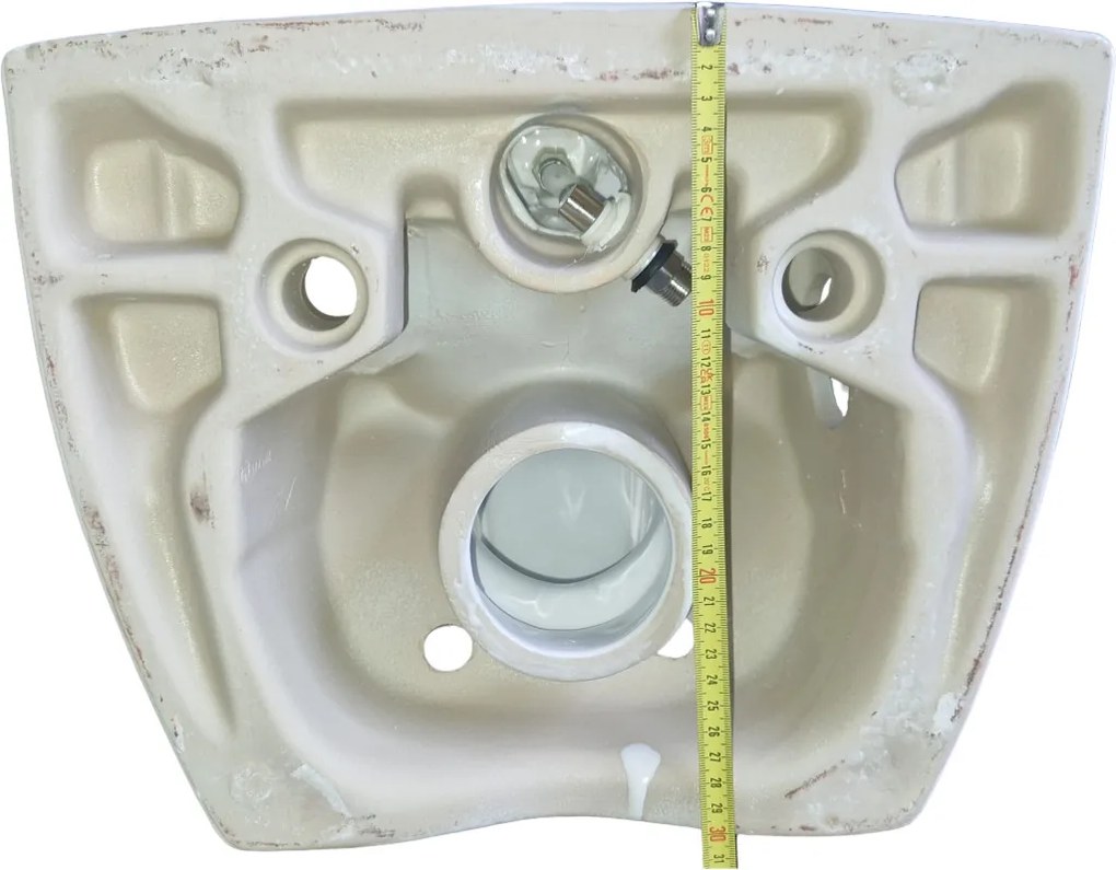 CeraStyle CITY fali WC - MATT BÉZS - BEÉPÍTETT bidé funkcióval - perem nélküli - 53 cm