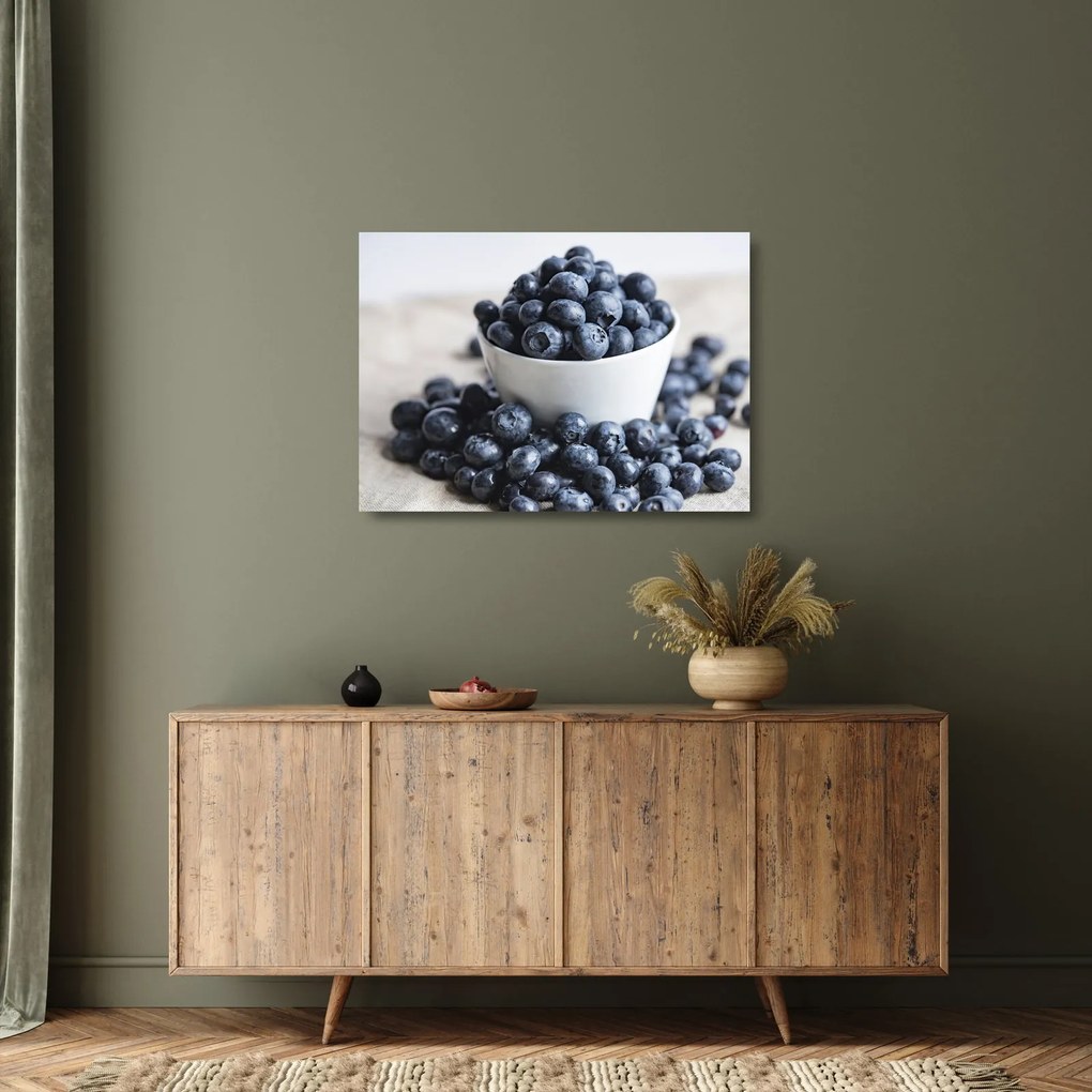 Kép - Áfonyák (üvegen) (70x50 cm)