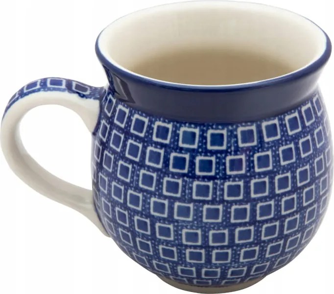 Cseh Bögre Hordó 330 ml Művészi kerámia Bolesławiec dek 2253