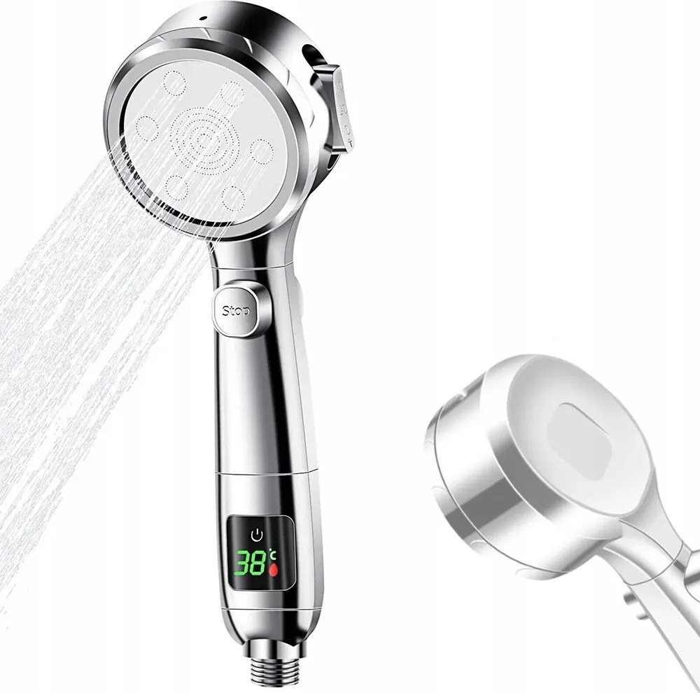 Zuhanyfej zuhany 4 funkciós takarékos zuhany fogantyú szűrővel