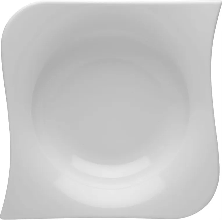 Lubiana Opera Ebédlő Tányér Mély Leveshez 1 db 22 cm Fehér Porcelán