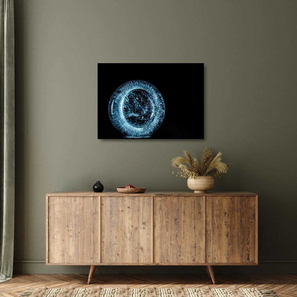 Egy jég csepp képe (üvegen) (70x50 cm)