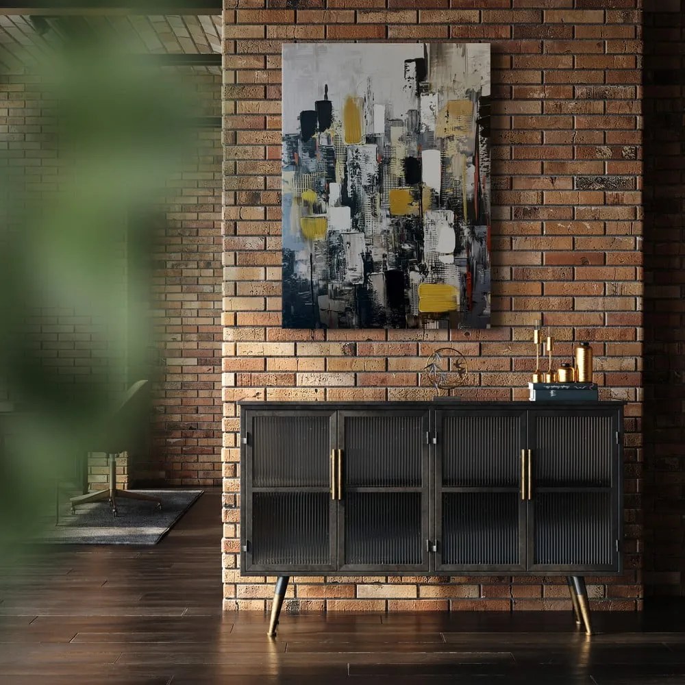 Kép kézzel festett részletekkel 70x100 cm Cityscape – Styler