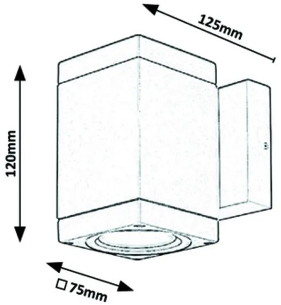 Rabalux - Kültéri fali lámpa 1xGU10/35W/230V IP54