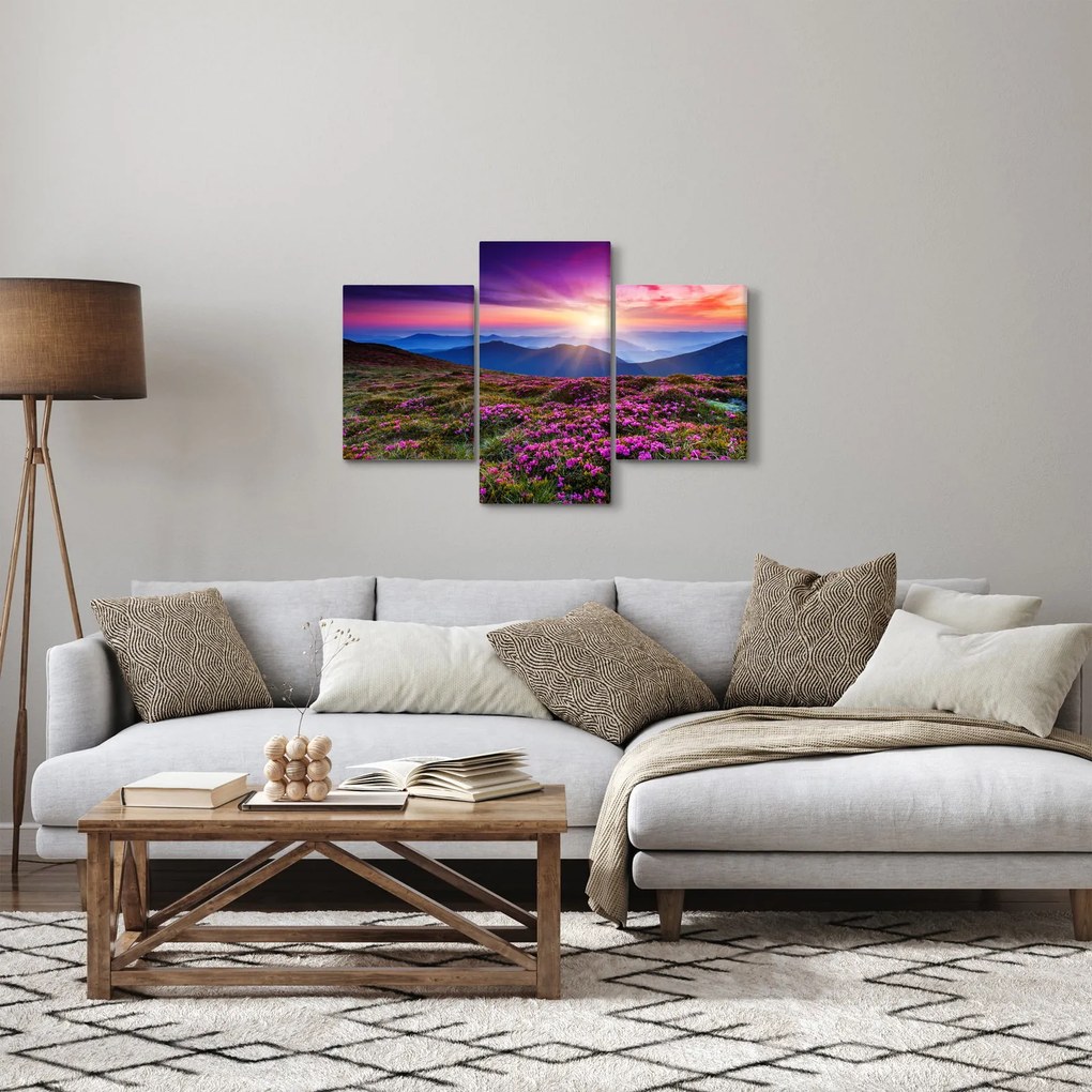 Kép - Hegyi virágzó táj (90x60 cm)
