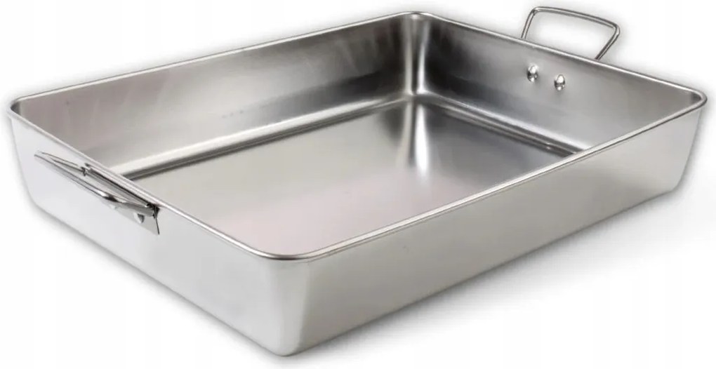 Rozsdamentes acél sütőtálca 41x31,5x6 cm