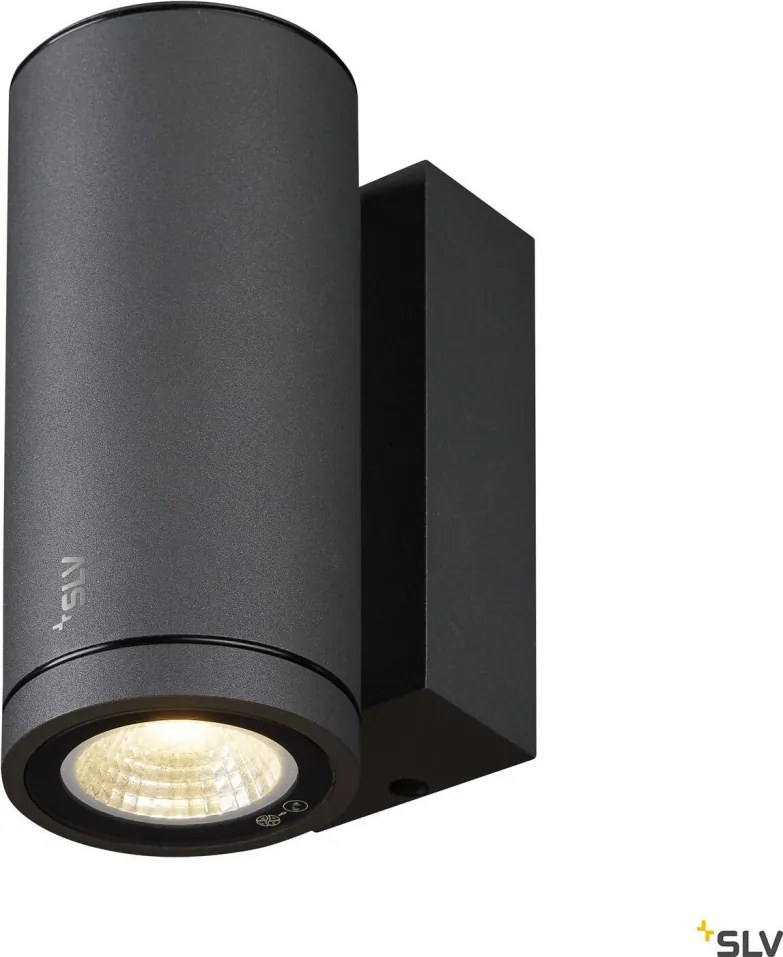 SLV 1003422 ENOLA ROUND Modern Kültéri Fali Lámpa Antracit, Átlátszó LED IP65