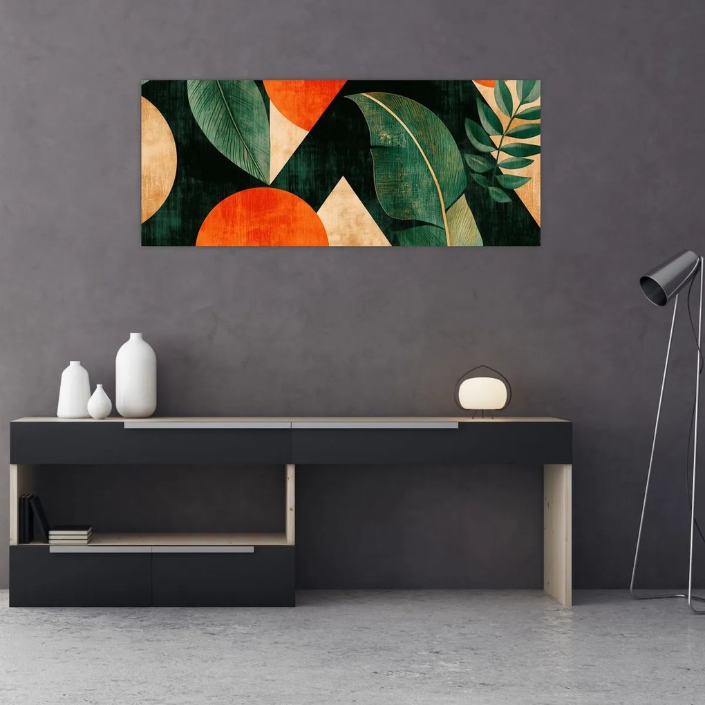Kép - Geometrikus természeti minták II. (120x50 cm)