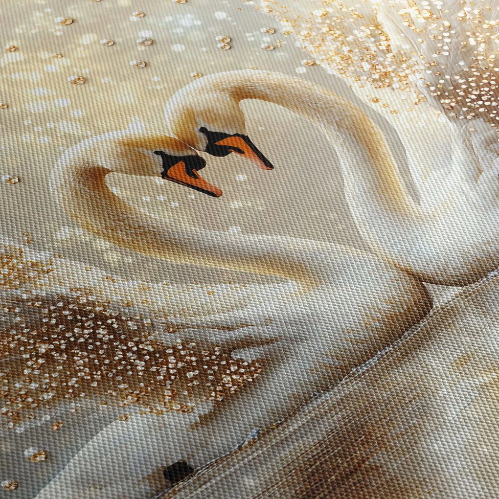 Kép - Arany hattyúk (90x60 cm)