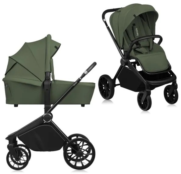 Lionelo - Kombinált babakocsi 2 az 1-ben MIKA PLUS Olívazöld