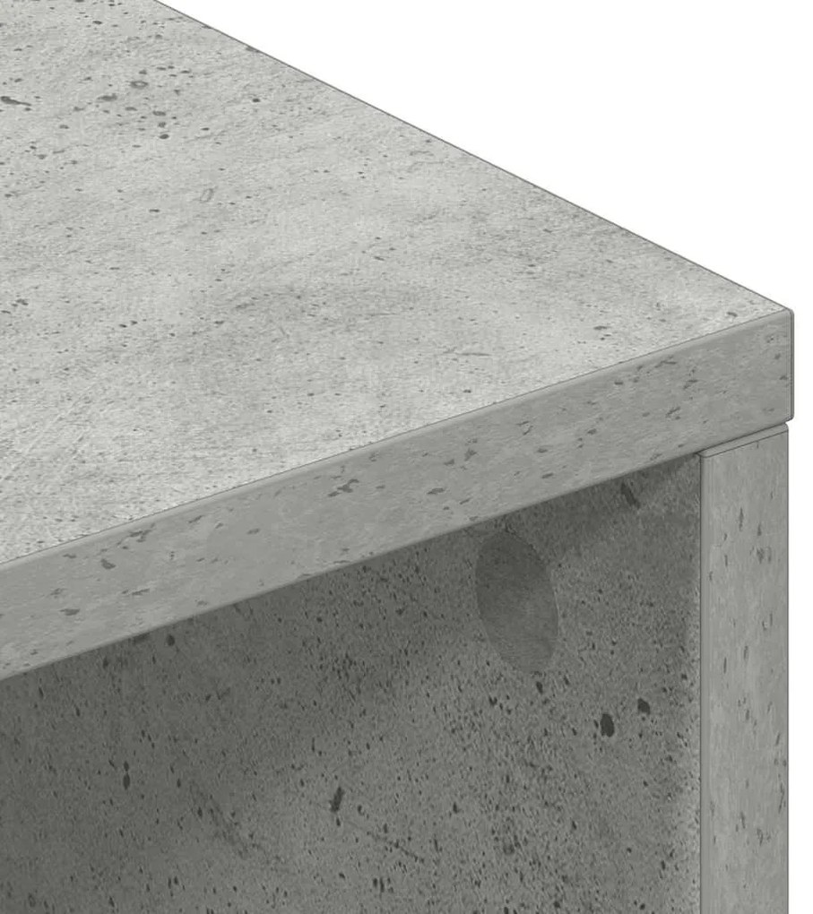 betonszürke forgácslap TV-szekrény 100 x 40 x 40 cm