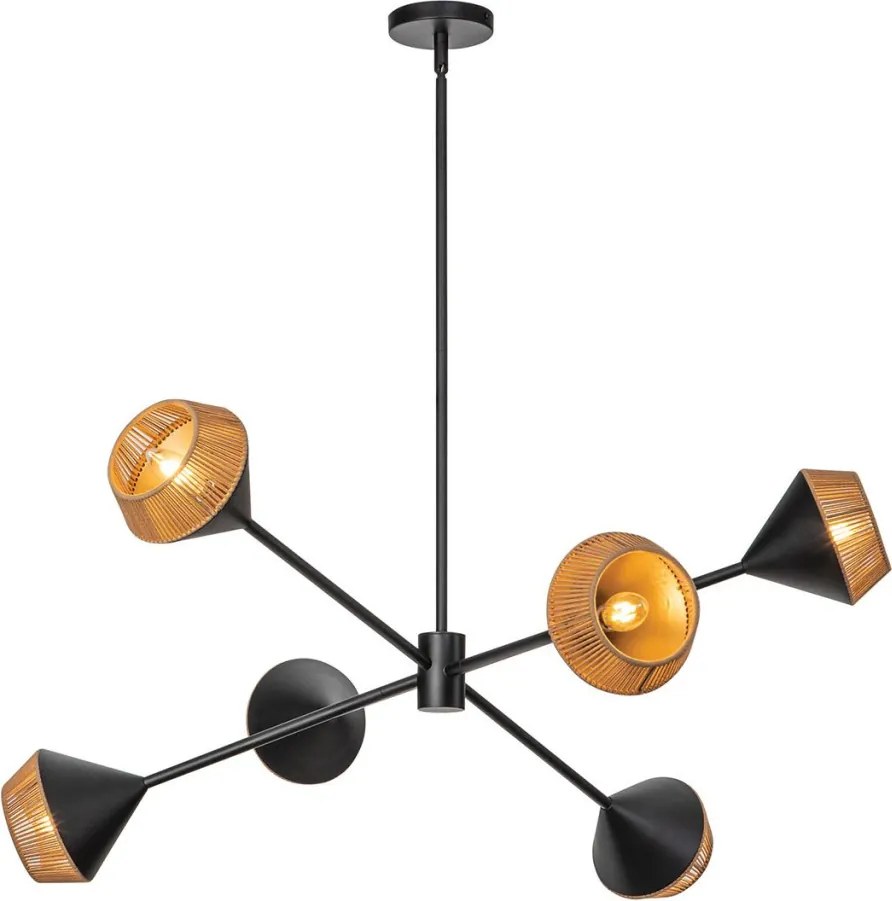 Elstead Lighting Daphne ALM-DAPHNE6-MB Csillár 6x40W/E14 IP20