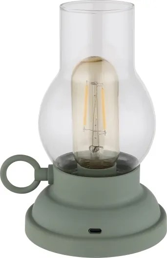 Globo 58016B - LED asztali lámpa PETRO LED/1W/3,7V 1200 mAh zöld