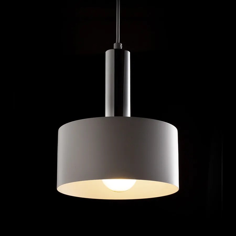 RENDL GIULIA 20 függőlámpa fehér króm 230V LED E27 15W