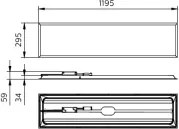 Philips - álmennyezeti LED panel PROJECTLINE LED/36W/230V 4000K 119x29,5 cm