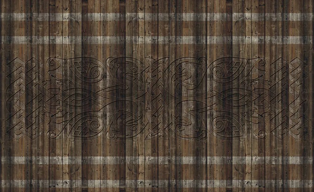 Fotótapéta - Textúra a fa táblák (152,5x104 cm)