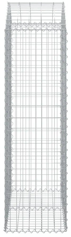 íves horganyzott vas gabion kosár 100x50x160/180 cm
