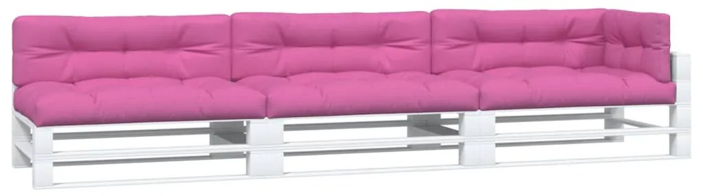 7 db rózsaszín szövet raklappárna