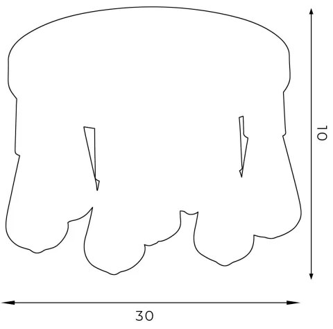 Spotlámpa FILO 7xE27/60W/230V fekete