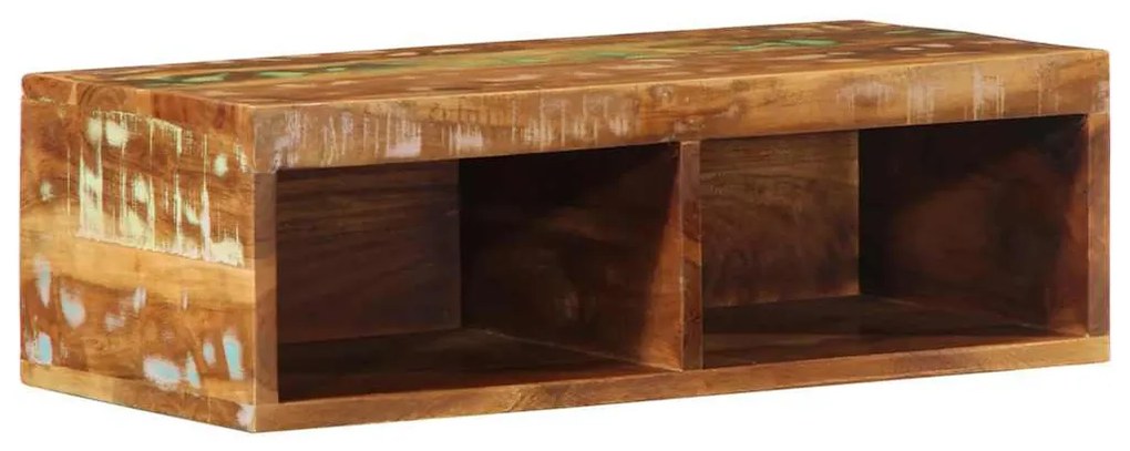 tömör újrahasznosított falra szerelhető TV-szekrény 60x30x19 cm