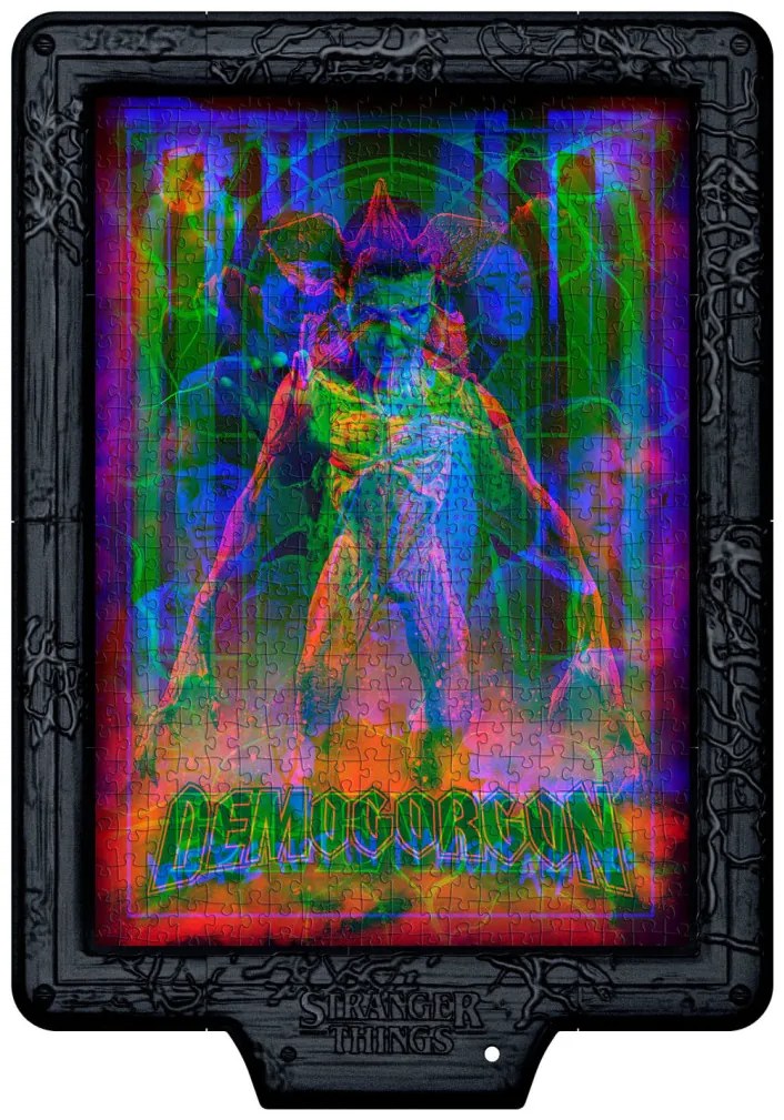 Stranger Things The Demogorgon 520 db-os puzzle LED-es keretben Clementoni