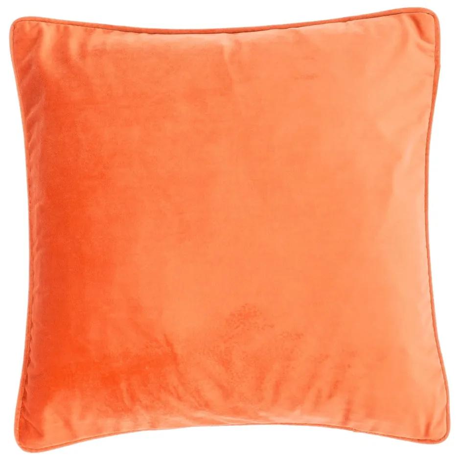 Velvety narancssárga díszpárna, 45 x 45 cm - Tiseco Home Studio