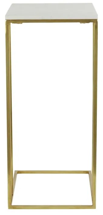 Tárolóasztal márvány dekoros asztallappal 31x41 cm Roshan – Light &amp; Living