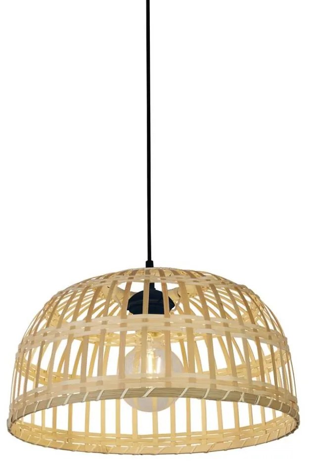 Searchlight 7394CW - Csillár zsinóron BALI 1xE27/60W/230V átm. 40 cm bambusz