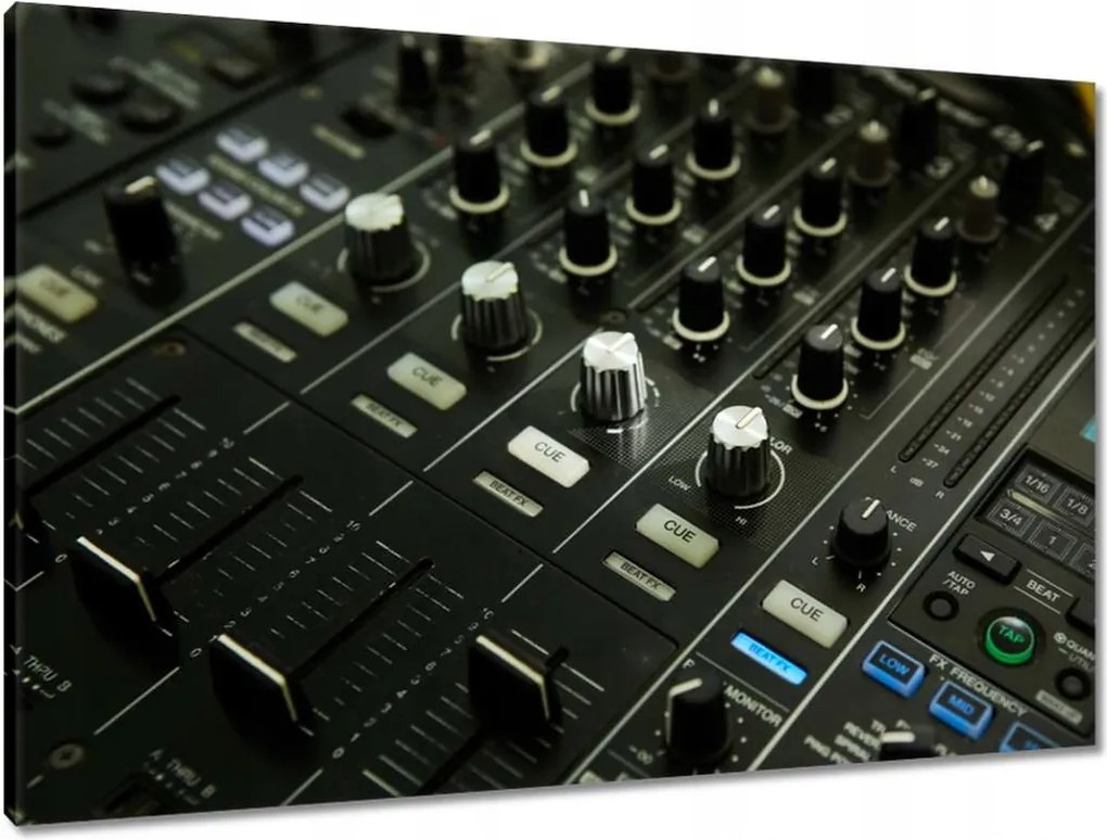 Vászonkép 90x60 Fekete keverő vezérlő