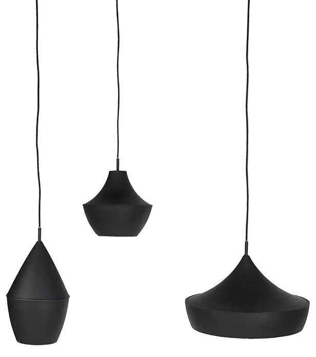 3 darabos intelligens függőlámpa szett fekete arannyal, beleértve a Wifi A60-at - Depeche