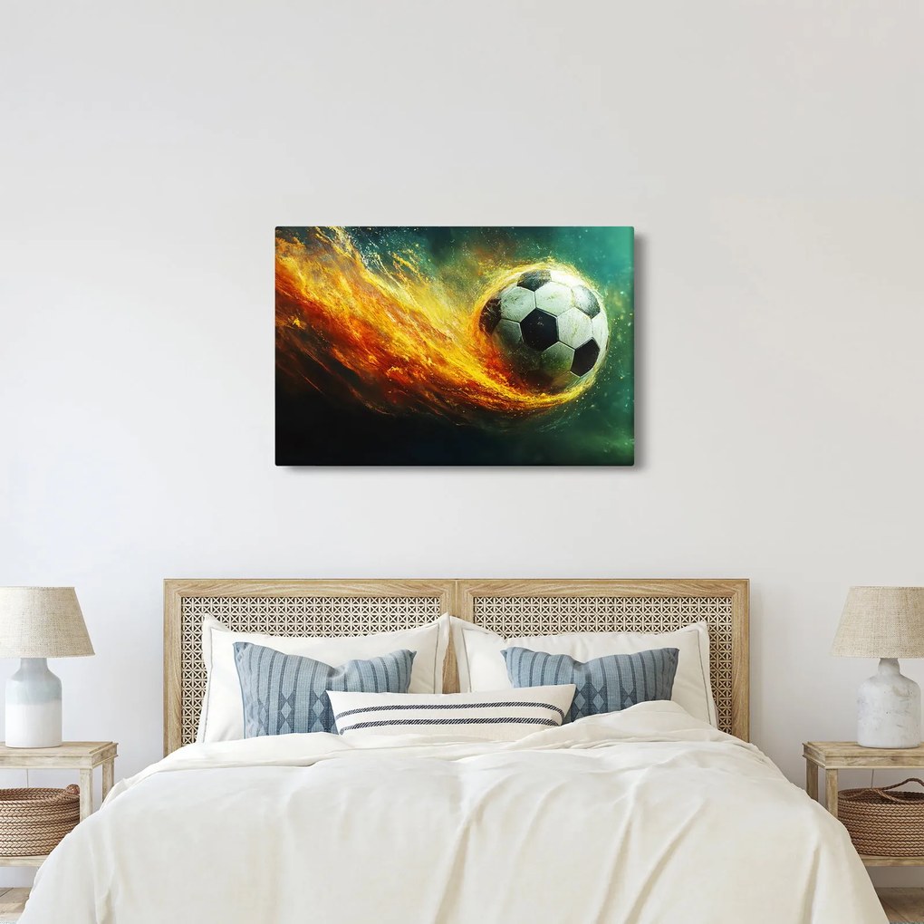 Kép - Focilabda repülés közben (90x60 cm)