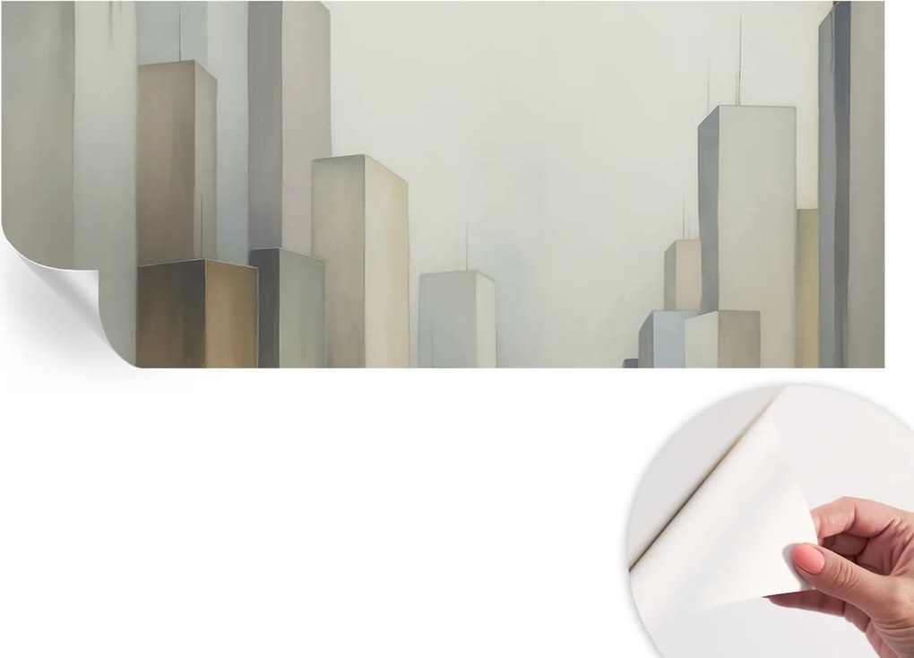 Fotótapéta Öntapadós tapéta a szobába Városi felhőkarcolók 250x104 cm
