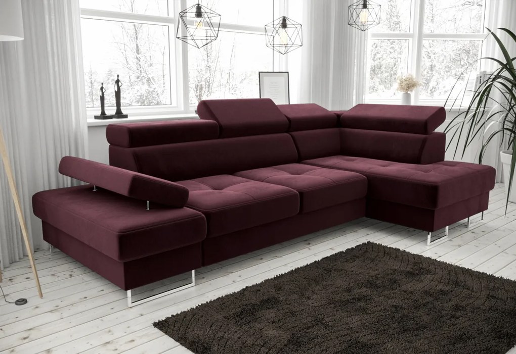 GALA MINI sarok ülőgarnitúra, 276x95x165, madryt 9100, jobb
