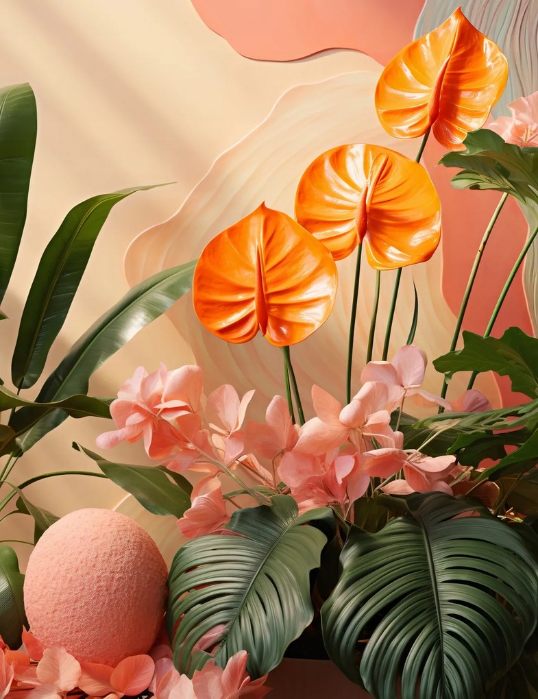 Poszter 50x65cm Narancssárga Paradicsom