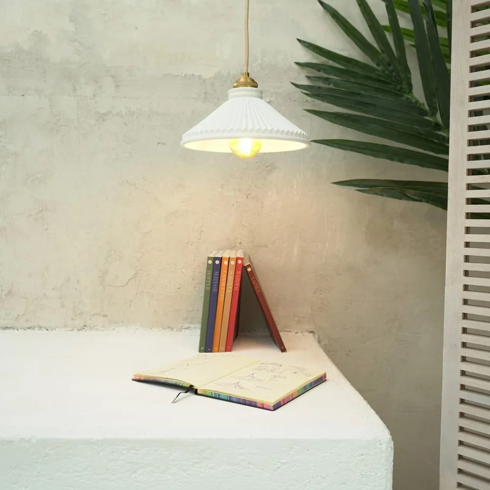 Elena fehér függőlámpa, magasság 150 cm - SULION