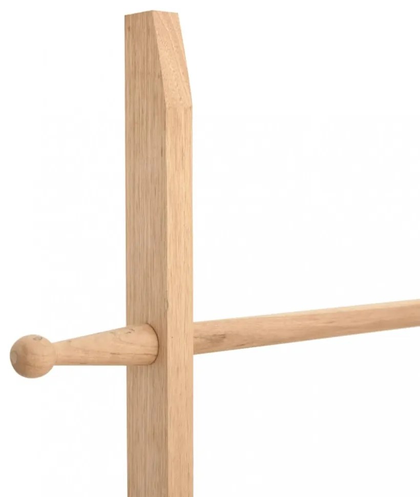 viaXL tömör diófa törülközőlétra 170 cm