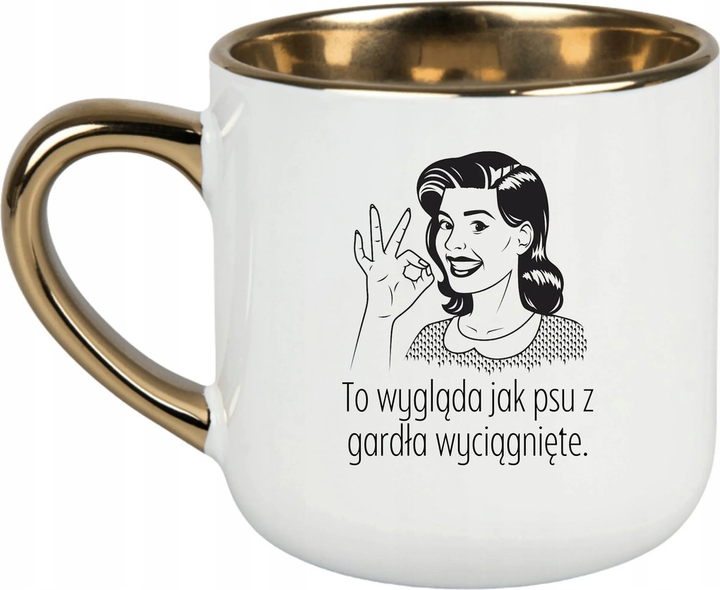 Bögre Fehér Ajándék Vicces Anyák Napja, Mint A Kutya Torkából Kihúzott