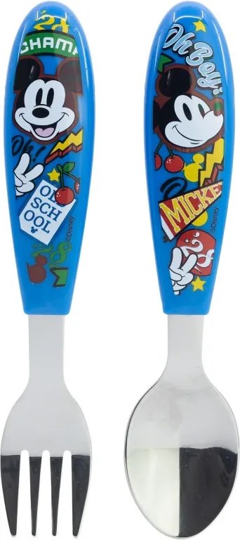 Disney Mickey True Champions fém ergo evőeszköz készlet - 2 darabos