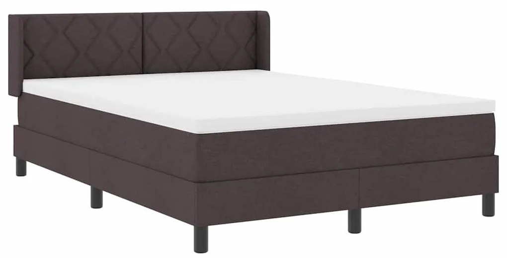 Boxspring ágy matraccal matracmal Sötét Barna 160 x 200 cm