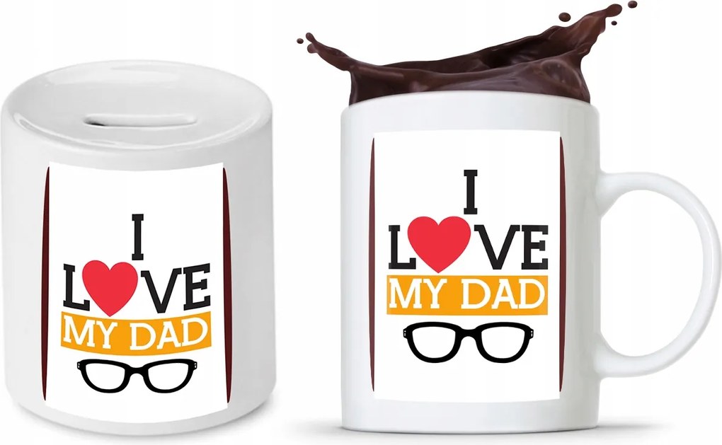 Apa Szett Bögre Persely Ajándék fényképes nyomtatással