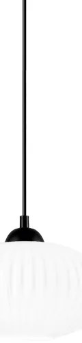 Csillár zsinóron HARMA 1xE27/15W/230V átm. 25 cm fehér/fekete