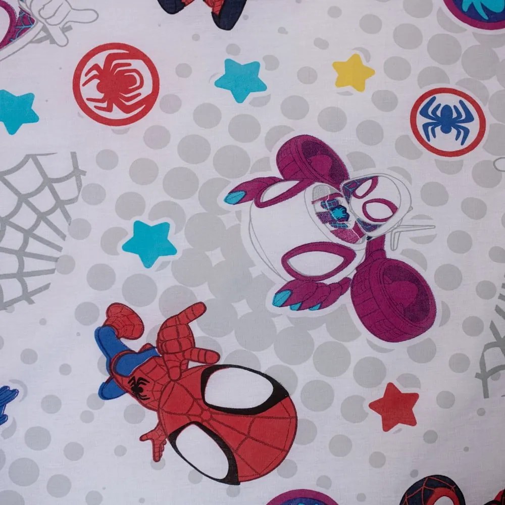 Kék egyszemélyes pamut gyerek ágyneműhuzat 140x200 cm Spidey – Jerry Fabrics
